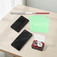 6 Pieces Jewelry Testing Kit Easy to Use Jewelry Testing Kit with Polishing Cloth Accurate for Collectors