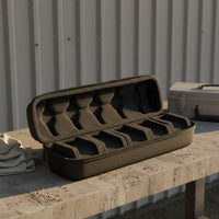 5 Compartment Watch Case Debris-Resistant-Resistant 5 Compartment Watch Travel Case Timepiece Organizer Foam Interior Fastener