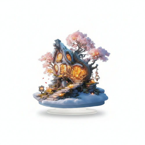 Acrylic Tabletop Decoration Waterproof Tree of Life Plaque Fade Resistant