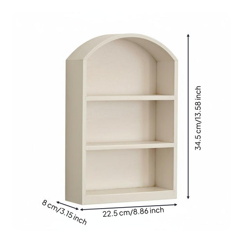 Arched Top Cabinet Slim Desktop Organizer Compact