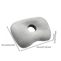 Ear Hole Pillow Dipped Edge Side Sleeper Pillow Rounded Corners