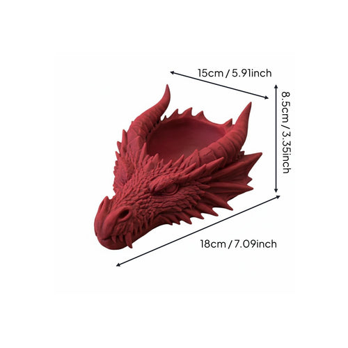 Dragon Head Tray 3D Printed Desktop Storage for Entryway