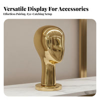 Hat Display Stand Electroplated Finish Hat Display Form Stable Base for Showroom