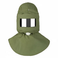 Paint Spray Hood Built-in Hard Hat Sandblasting Hood Wide View Lens for Grinding