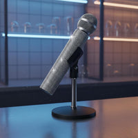 Crystal Mic Sleeve Universal Fit Glittery Mike Cover No Glue Needed for Hosts