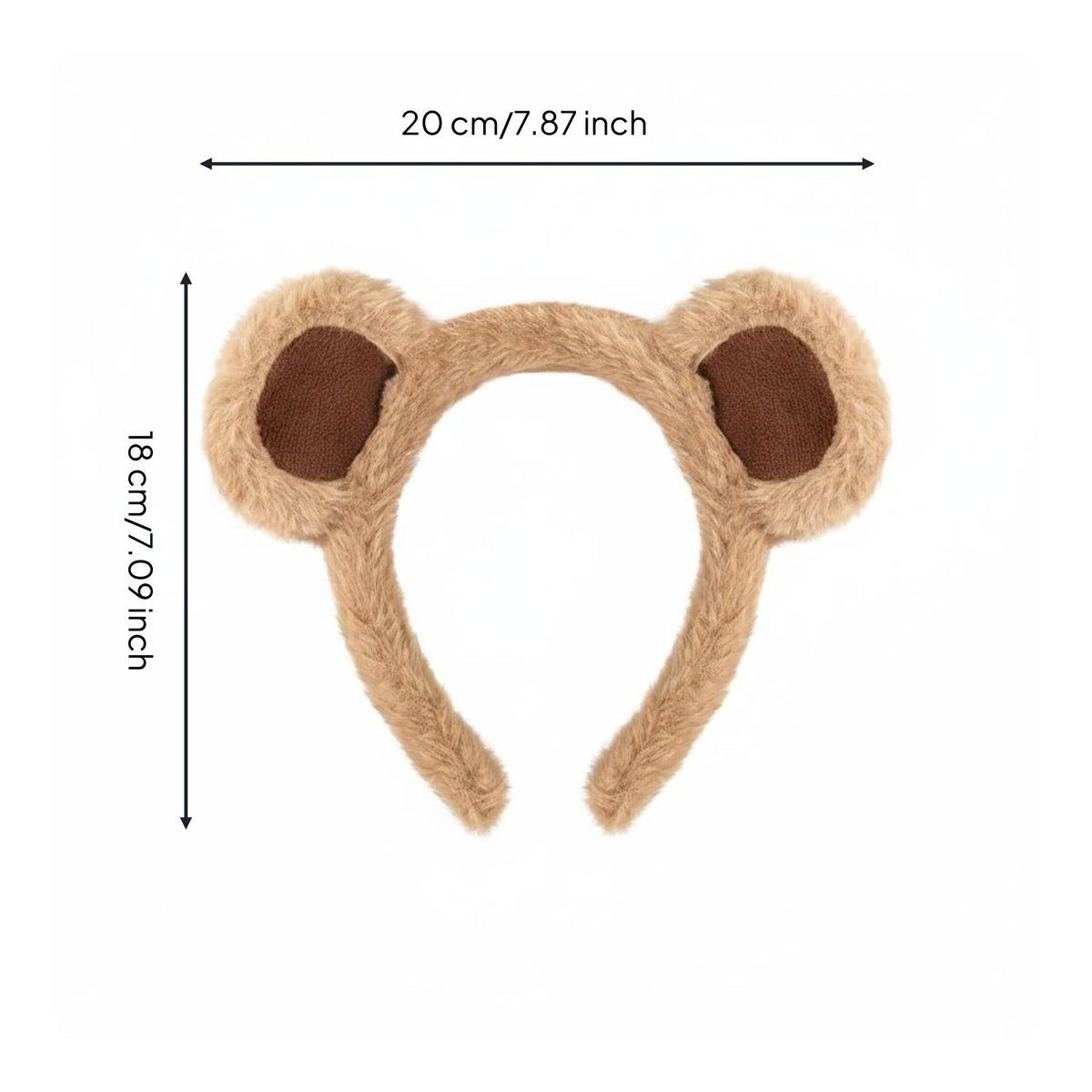 Soft Bear Ears Headband Cute Design Bear Ears Headband Elastic Band for Girls, Women