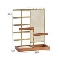Necklace and Earring Stand Space-Saving Jewelry Display Rack Decorative