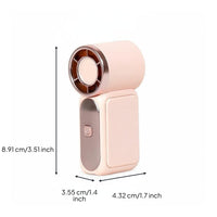 Mini Handheld Fan Brushless Engine High Speed Handheld Fan Digital Display