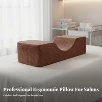 Breathable Textile Eyelash Grafting Pillow Washable Cover Eyelash Extension Pillow Side Pockets for Estheticians, Spa, Spas, Home Studio