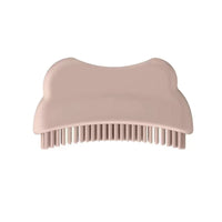 curvedShaped Face Brush Dotted Grip Silicone Facial Brush Matte Finish