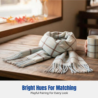 Plaid Scarf, Faux Cashmere, New for 2025, Warm Autumn Winter, Korean Style, Student, Couple, Versatile Neck Wrap