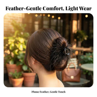 Feathered Feather Hair Clasp Elegant Design Feather Hair Clasp Versatile Design Comfortable for Teenagers