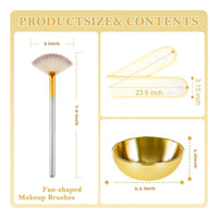 Facial Mask Mixing Vessel Brush Set Reusable Skin Health Portable for Salon