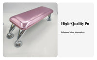 Sturdy Metal Legs Nail Art Hand Rest Easy to Clean Manicure Armrest Pillow Ergonomic Design for Manicurists, Beauticians, Home Use