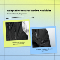 Black Waterproof Travel Vest