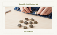 Adjustable jeans button tightens fit