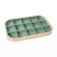 Rectangular Jewelry Tray Shallow Accessory Organizer Rounded Corners