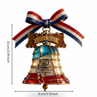 Hummingbird Ornament Lightweight Patriotic Bird Ornament Crystal-Like Clarity