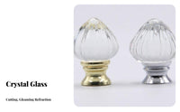 Includes Mounting Screw Crystal Cabinet Knob Elegant Design Faceted Cut Drawer Handle Shiny Appearance for Kitchen, Bedroom, Bathroom
