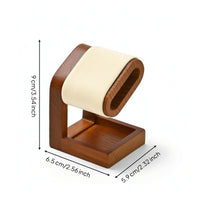 Watch Display Stand, with Wooden Base Padded Watch Display Stand Holder for Retail Counter