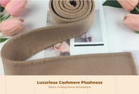 Double-Sided Wool Coat Belt, Wide, Stylish, Camel