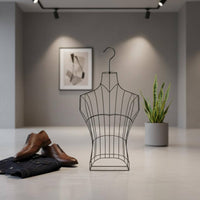 Iron Dress Form Metal Frame Male Dress Form Stand No Tools Needed for Boutique