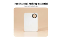 Even Blending Foundation Palette and Spatula Set Easy to Clean Handheld Foundation Plate with Spatula Multi-Use Makeup Mixing Tray Polished Surface for Beauty Enthusiasts, Women, Girls, Travel, Dressing Table, Dermatological Care Routine, Nail Art