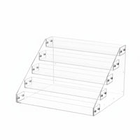 Acrylic Display Riser Multi-Functional Clear Tiered Stand Multifunctional