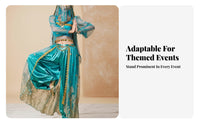 Indian Cinema-Inspired Dance Outfit Sparkling Feature S Indian Princess Costume