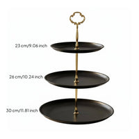 Multi-Level Fruit Platter Elegant Design Tiered Serving Platter Easy to Assemble