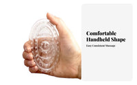Oval Skin Scrubber Deep Cleansing Head Massager Ergonomic Grip Included for Gentlemen, Adults, Home, Shower, Bathroom