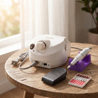 Nail Drill with Foot Pedal Professional Electric Nail Drill Machine Appliance Rotary Easy to Use for Beauty Students, Salons