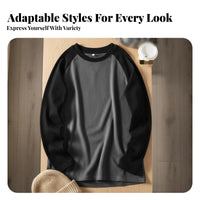 Thermal Crewneck T-Shirt, Loose Fit, Unisex, Multicolor, Winter Layer