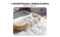 Fairy Wing Feather Hair Fastener Bead Chain Feature Ancient Design Fairy Wing Barrette Traditional Chinese Attire Hair Jewelry