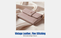 Multi-Compartment Card Wallet, Vintage Holder, Adjustable Buckle, Large Capacity, Unisex, Everyday Carry