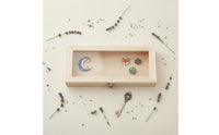 Wooden Display Box Metal Latch Rectangular Wood Shadow Box for Crafters