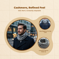 Cashmere neck warmer for running