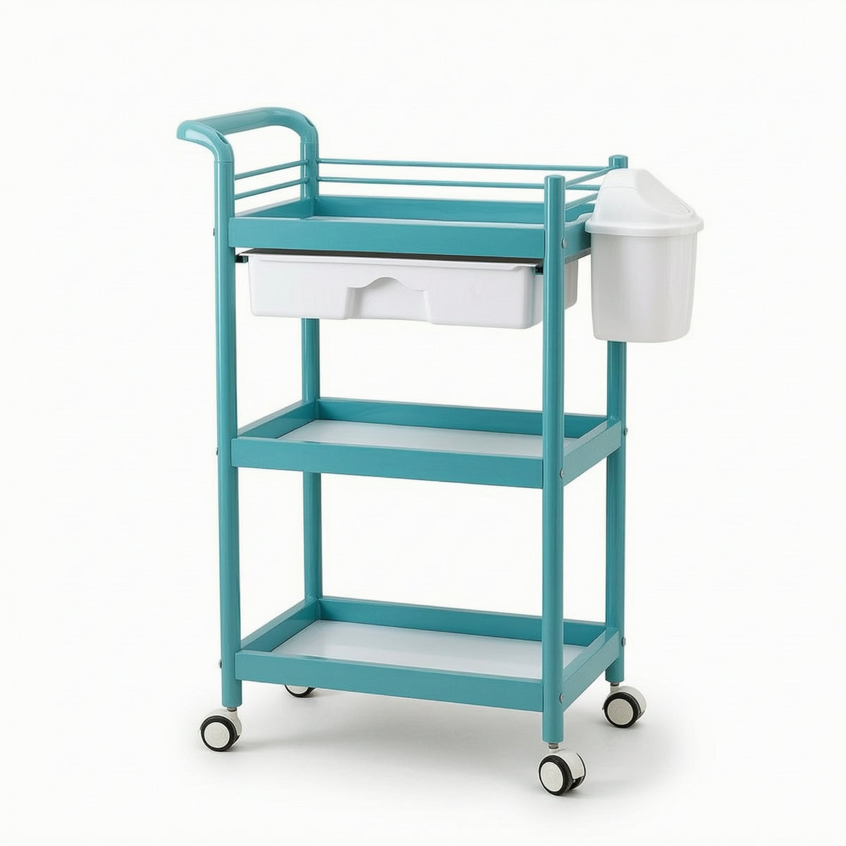 Rolling Utility Cart with Drawer Versatile for Hairstylists