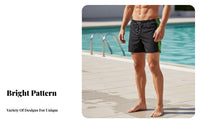 Quick-Drying men's Swim Trunks Comfortable Square Leg Swim Trunks Elastic Waistband for Adults, Swimmers, Hot Spa, Water Sports, Vacation