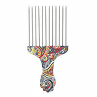 Steel Metal-Tooth Comb Long-Lasting Hair Pick Anti-Static for Barber Shop