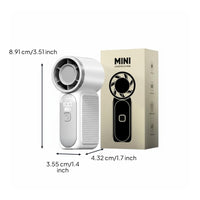 Mini Handheld Fan Brushless Engine High Speed Handheld Fan Digital Display