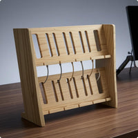 Two-Tier Phone Stand Freestanding Slatted Phone Stand Organized Storage