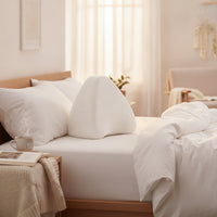 Contoured Leg Pillow Soft Leg and Knee Pillow Memory Foam for Bed, Side Sleepers