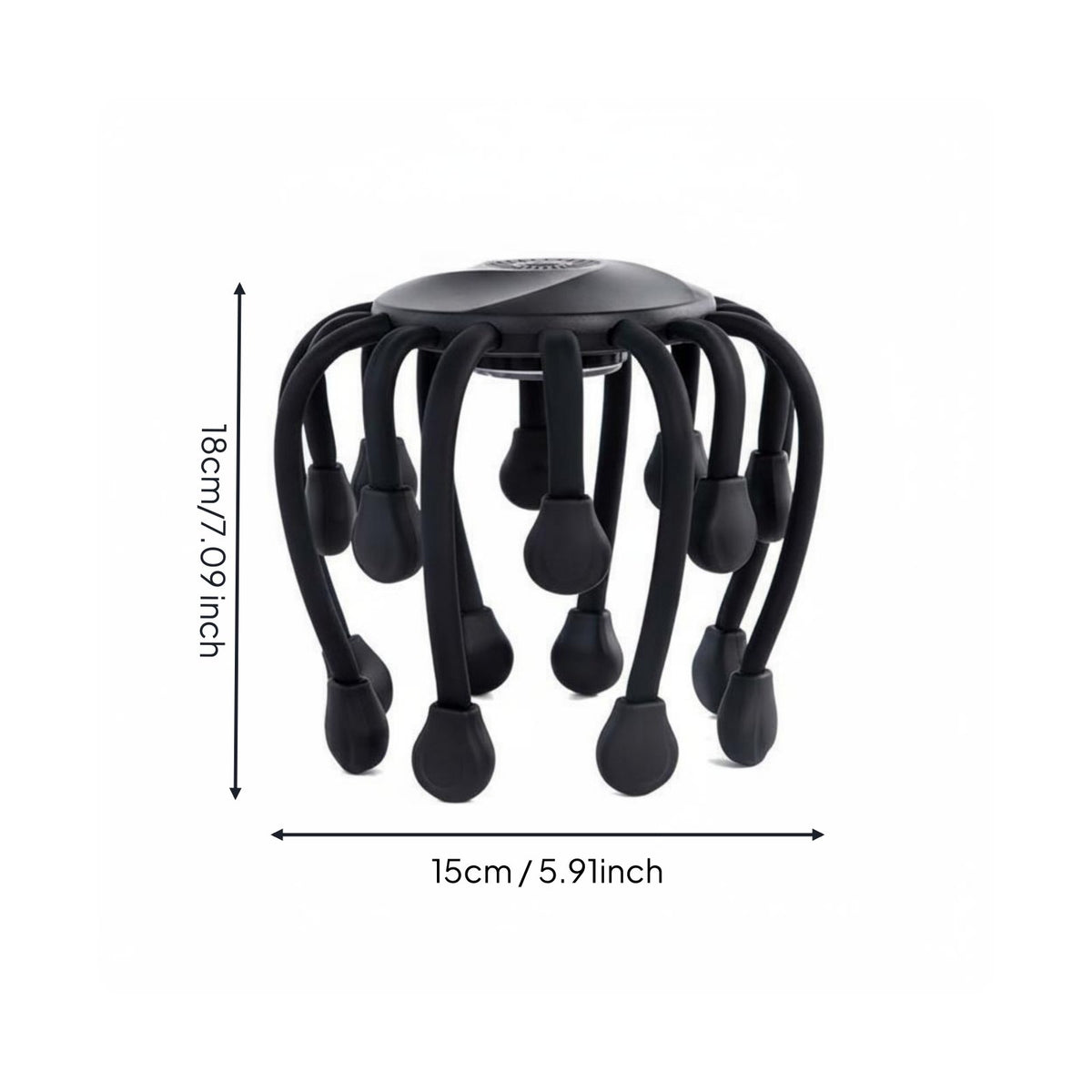 16-Claw Head Massager Portable Heated Head Massager Red Light for Home, Travel