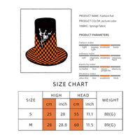 Halloween Top Hat Cosplay Dressing up Accessory Bright Colors Headwear for Costume Party