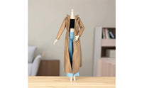 Doll Coat with Pants Flared Doll Jacket and Pants Set Handmade for Dress-up Play