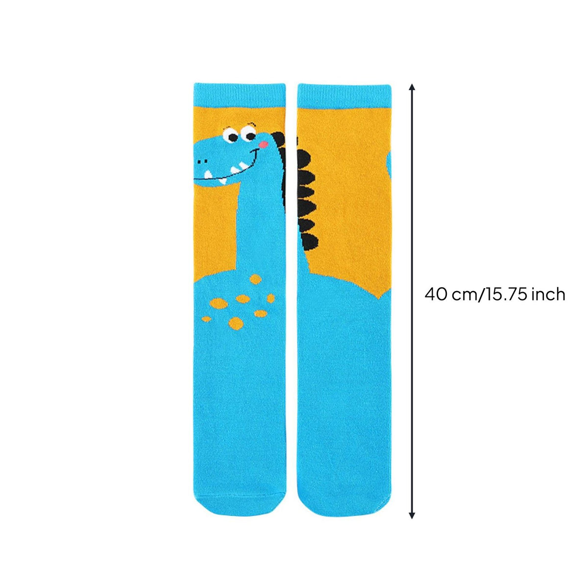 Kids' Dinosaur Knee High Knit Material Resistant Cartoon Dinosaur Tube Socks Breathable for Children, Little Ones