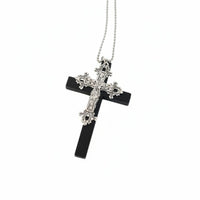 Large Cross medallion medieval-inspired and design Statement Cross medallion chain Dark artistic and design