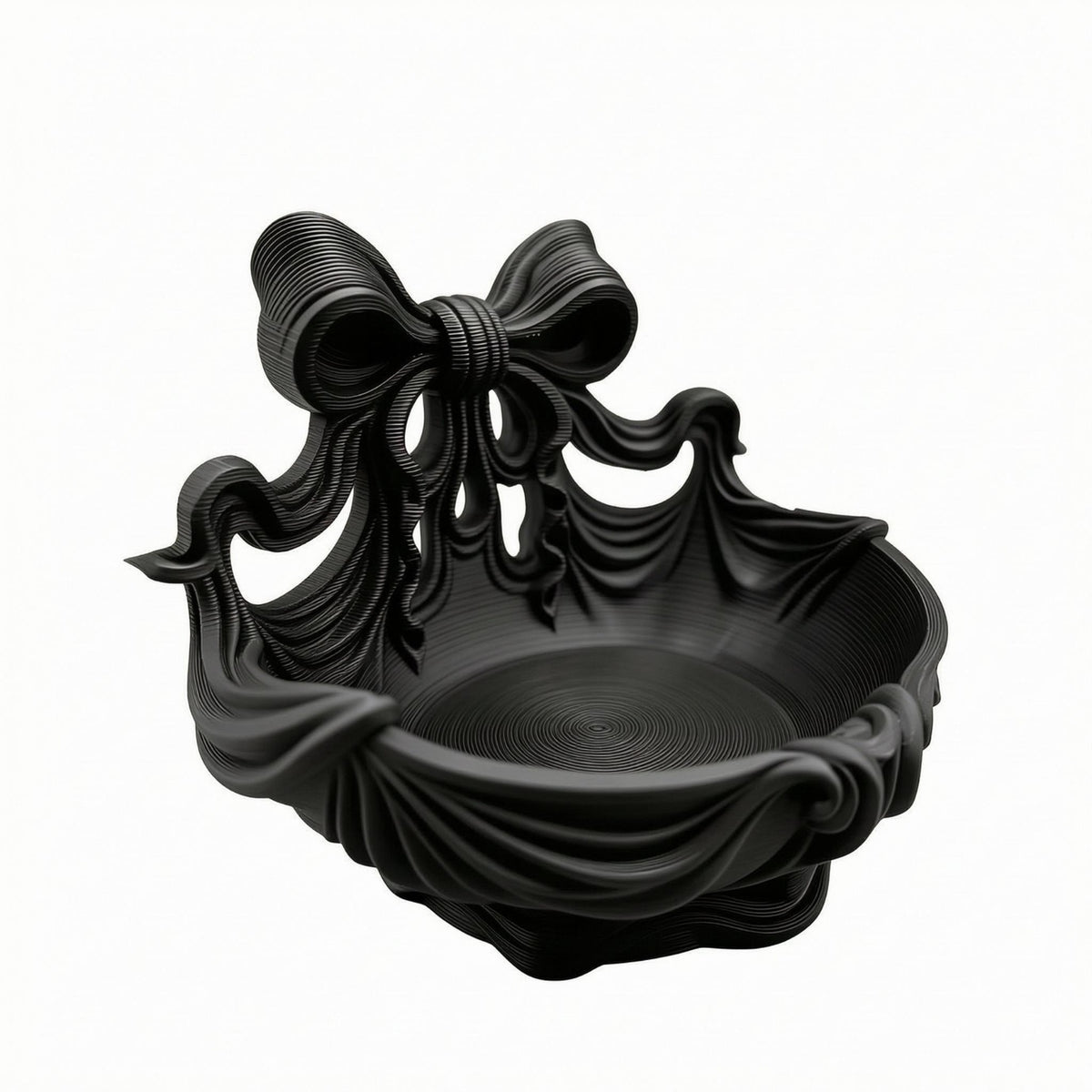 Shell Jewelry Tray Layered Ridges Bow Jewelry Tray Smooth Curves