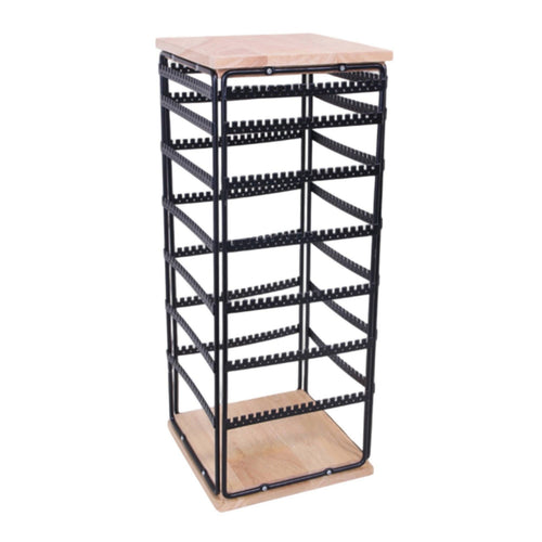 Rotating Display Rack Glasses Display Stand 7 Tier Rotating Rack Easy to Assemble Space Saving